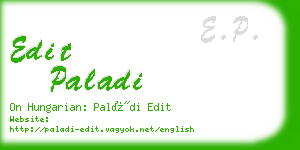 edit paladi business card